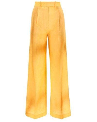 yellow fendi pants